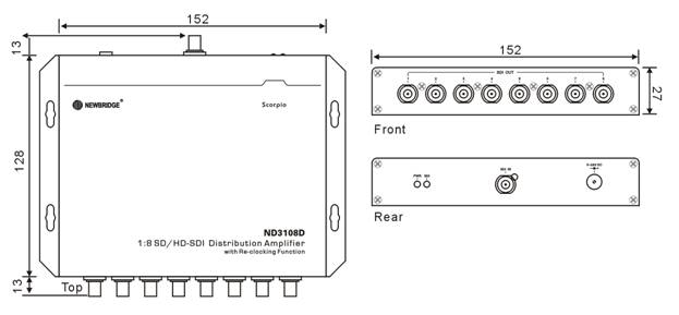 appui Reclocking d'amplificateur de distribution de 1x8 HD IDS