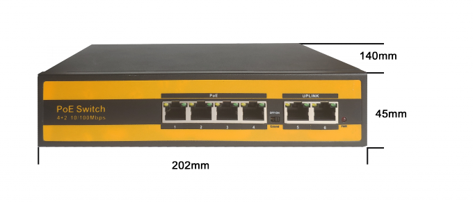 puissance rapide au-dessus de commutateur d'Ethernet avec le port 4 pour la caméra IEEE 802.3af/at d'IP