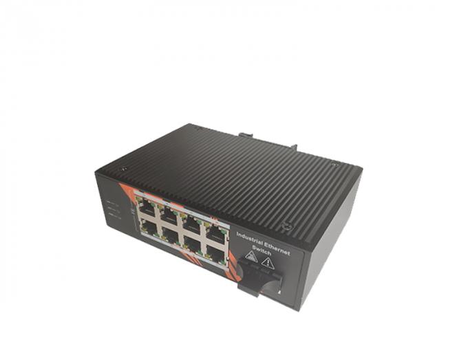 Le commutateur optique 8*10/100 industriel Mbps RJ45 d'Ethernet de PoE de fibre d'entreprise met en communication