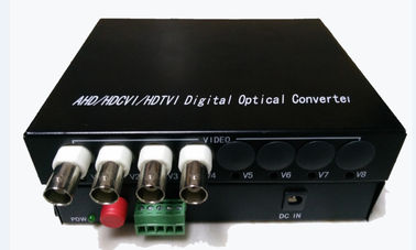 Catégorie industrielle 4ch 720P HD TVI/CVI/AHD de récepteur optique d'émetteur de la fibre