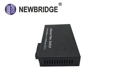 4 RJ45 port 20KM to 120KM FTTH gigabit media converter with 2 fiber port